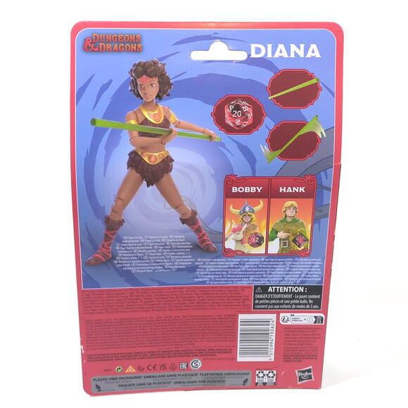 Dungeons & Dragons Cartoon Classics Diana 6" Action Figure 40th Anniversary NEW - Picture 2 of 3